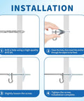 Installation steps for Heavy Duty Hollow Wall Anchors Kit for Drywall and Ceiling with toggle bolts and wing nuts 30 piece DIY set