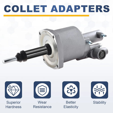 6 Pcs Collet Adapter Set 12.7mm To 6.35mm Carbon Steel Router Collet Reduction Sleeve Shank Converter For Woodworking CNC Engraving