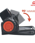Dual LED Welding Headlamp Mount showing 90 degree rotatable feature for helmets and hard hats, clip on design.