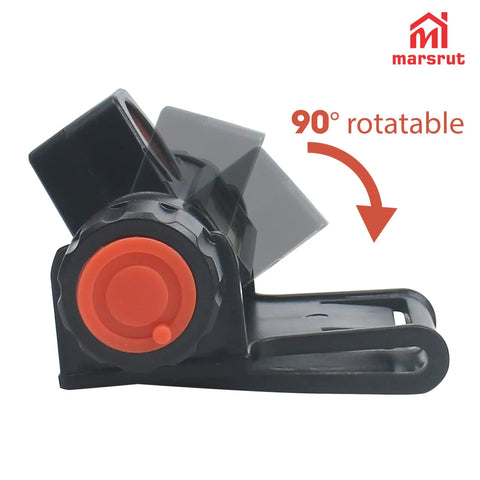Dual LED Welding Headlamp Mount showing 90 degree rotatable feature for helmets and hard hats, clip on design.
