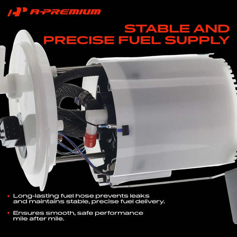 Heavy Duty Electric Fuel Pump Module Assembly For Chrysler Pacifica Left Side Plug N Play Kit For 3.5 And 3.8 Liter V6 Engines close-up view of internal components.