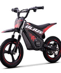Kids Electric Dirt Bike 36V 350W Motor With Alloy Wheels And Fourteen Inch Pneumatic Tires Max Speed Fifteen Point Five MPH