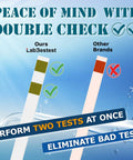 Dual Pad Hard Water Test Kit For Home Use With Lab Quality Results No Lab Visit Easy To Use And Great For Softeners Appliances And Showers For Home Water Needs And Easy Maintenance, two-test strip comparison