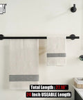 Oil Rubbed Bronze Stainless Steel Bathroom Hardware Set Five Piece Wall Mount Kit For A Clean No Fuss Look With 24 Inch Towel Bar