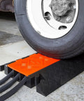 Three Channel High Profile Drive Over Cable Protector for Heavy Duty Loads Up to 28,420 Pounds with Polyurethane Construction