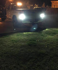 Truck with 912 921 LED Bulbs For Back Up Lights 6000K Xenon White illuminating driveway at night