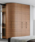 Bedroom wardrobe with Six Pack Light Brushed Brass Cabinet Pulls Two Center To Center Lengths 7.5 Inches And 8.8 Inches Zinc Alloy