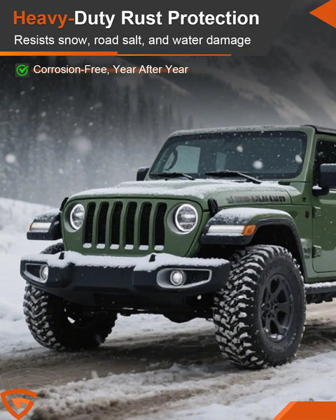 Premium Front Windshield Wiper Motor And Linkage Assembly Compatible With Jeep Wrangler Jk 2007 To 2018 No Sweat Plug And Play Swap Built Tough As Nails For Road Trips And Trail Adventures with heavy-duty rust protection in snowy conditions.
