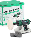 Your Go To Portable Bench Buffing Polisher With Adjustable Speed 110V Kit For Jewelry Wood Silver Metal Jade with packaging