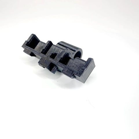 2 Pack Replacement Hinges For Keter Factor Apex Garden Storage Unit Part DX463, black 3D printed PETG hinge, side view