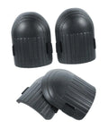 Heavy Duty Work Knee Pads With Wear Resistant Pads Built In Joint Protectors For Construction And Repair Comfy Soft Kneepads That Actually Handle The Daily Grind 4 Piece Pack, black durable pads shown.