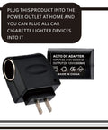 Universal Car Cigarette Lighter Adapter AC To DC Power Converter 220V To 12V Vehicle Outlet Transformer with plug and adapter.