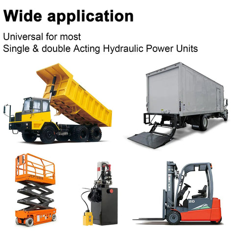 Dump Trailer Remote Control Switch For 4 Wires 12V DC Hydraulic Pump Power Units Up Down Control For Double Acting Pumps