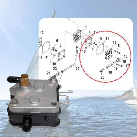 Mercury Outboard Fuel Pump Kit Replacement For 2 Stroke Motors 30HP Through 300HP SeaSierra Internal Fuel Pump Fits Mercury 14360A78 14360A73 Replacement Part For 40 50 60 65 70 75 80 90 100 115 125 135 140 150 175 200 225 250 300 HP