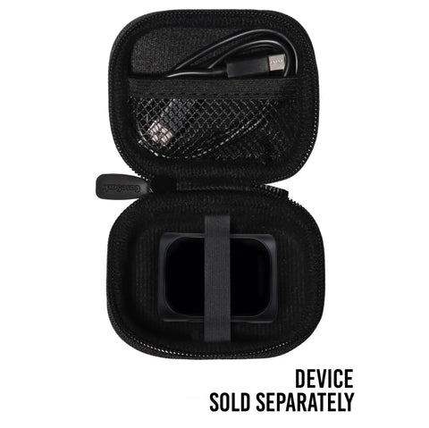 Tough Semi Hard Case For MCube Laser Measuring Tool With Shockproof And Scratch Proof Defense, featuring storage for charging cable.