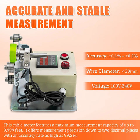 Digital Cable Length Meter Wheel Measuring Rope Hose Belt Tape Counter Knockout Quality Hassle Free Setup Right Up Your Alley Smooth Operator Tracking Device