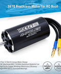 1850KV Brushless RC Boat Motor 3670 With 5mm Shaft Waterproof Water Cooling Jacket High Torque For 650mm To 800mm RC Boats