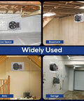 260 CFM Crawlspace Ventilation Fan With Humidistat And Thermostat IP 55 Rated in crawlspace, basement, attic, garage
