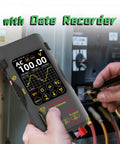 Thermal Camera Multimeter With Macro Lens And Date Recorder in use, Pro Grade 320x320 IR Resolution, 3.98 Inch Touch LCD visible