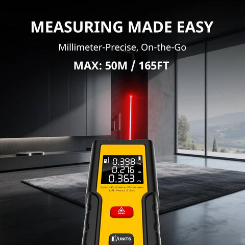 The Slick Pocket Laser Distance Meter Spanning 165 Feet With Dead Nuts Accuracy And Rapid Foot Or Metric Toggle A No Sweat Pro Grade Digital Tape Replacement