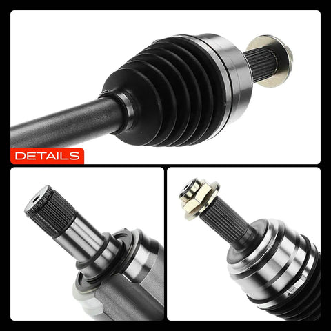 Detailed view of Two Front CV Axle Shafts For Honda Odyssey 2011 2013 3.5L V6 With 5 Speed Automatic Transmission
