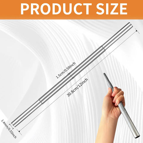 5 Pcs Golf Shaft Extenders Steel 0.60 Inch Diameter 30.8 Cm Long Each Fits Two Clubs Putter Extension Kit product size diagram