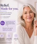 Woman holding Silk Vaginal Moisturizer for Menopause Relief That Keeps You Comfy, Phase 1 8 Count, close-up view.