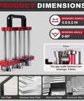 Three Station Sheet Metal Bender Edge Roller For Standing Seam Roofing Tools with 0-90 degrees bending range, aluminum body.