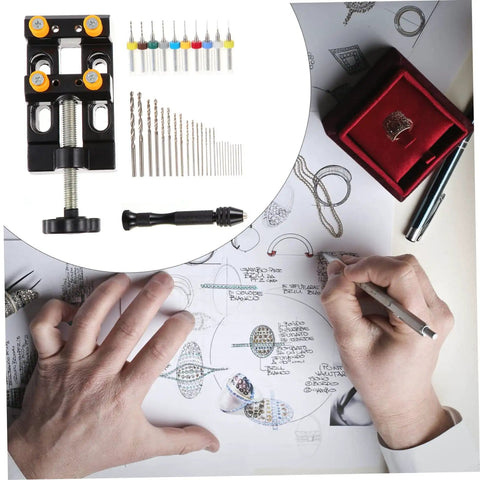 Hand Drill Jewelry Punch Tool Kit For Woodworking With Pin Vise PCB Drill Bits And Pro Grade Precision Drilling, drawing plans