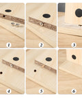 20 Piece Dowel And Tenon Center Pins Set For Woodworking Transfer Dowel Centering Plugs In 1/4 5/16 3/8 And 1/2 Inch Sizes shown in use