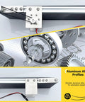 Stainless Steel Electric Conveyor Belt With Adjustable Speed flat drive, aluminum alloy profiles detail