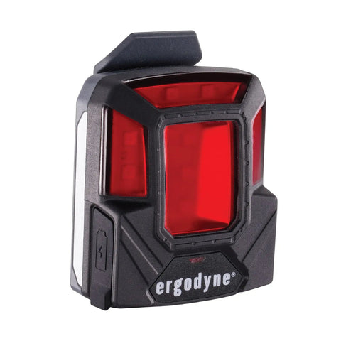 Skullerz 8993 Hard Hat Safety Light With Magnetic Mount Four Direction Beacon For Low Light Worksites USB Powered