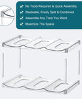 Stackable Water Bottle Organizer Holder For Large Tumblers Fits Big Bottles Three Tier Clear Wine Rack Style Cup Holder disassembled