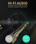 Dope Hella Smooth 6.35Mm To 3.5Mm Audio Adapter Gold Plated Screw On Stereo Jack Connector with sound wave graphic.