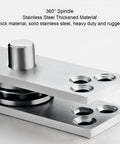 Heavy Duty Pivot Hinge With 220lbs Capacity And 360 Degree Rotation Stainless Steel Concealed Door Hinge With Ball Bearing Mechanism
