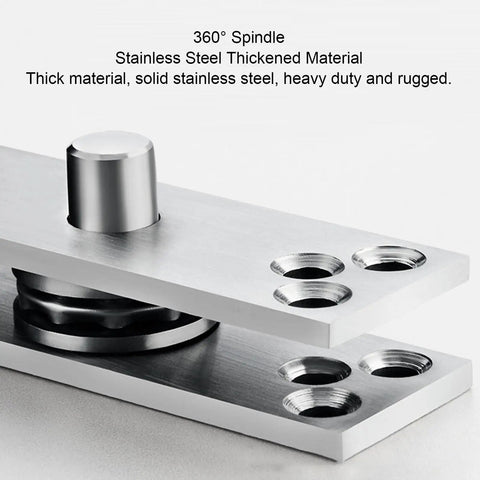 Heavy Duty Pivot Hinge With 220lbs Capacity And 360 Degree Rotation Stainless Steel Concealed Door Hinge With Ball Bearing Mechanism