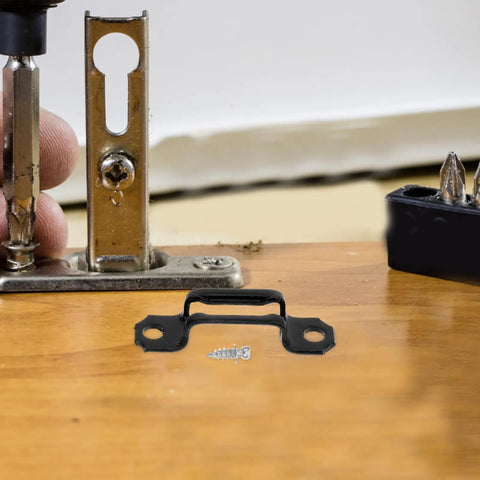 100 Piece Concealed Furniture Fasteners For Floating Shelves And Bookcases Featuring Cold Rolled Steel And Tough Plastic Clips setup with a screw.