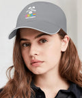 Lightweight Cotton Baseball Cap For Women And Men, Breathable Unisex Hat With Subtle Style, perfect for outdoor wear, light grey