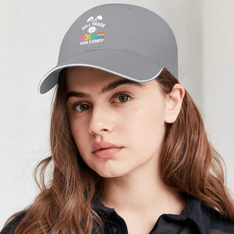 Lightweight Cotton Baseball Cap For Women And Men, Breathable Unisex Hat With Subtle Style, perfect for outdoor wear, light grey