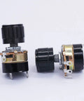 2 Pack 100K Ohm Linear Taper Potentiometers With On Off Switch And Black Aluminum Knobs WH138 B Carbon Potentiometer