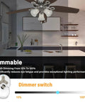 Plug And Play Ceiling Fan Remote Kit With Light Dimmer And 3 Speeds Universal Compatibility For Most Brands Easy Wireless Upgrade No Wiring Needed Replaces 99770 99813 99815 99384 99772 99122 99123 99600 shown with dimmer switch and fan in modern kitchen setting