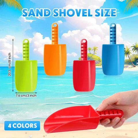 15 Pack 8 Inch Colorful Beach Sand Shovels For Kids Bulk Set Kid Friendly Sand Tools Awesome For Sensory Play Outdoor Digging