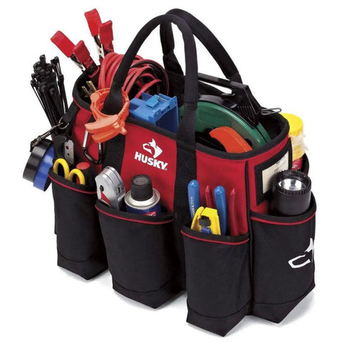 Heavy Duty 14 Inch Supply Bag With Rugged Construction And Water Resistant Exterior, Generous Capacity For Tools And Supplies