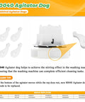Game Changing Direct Drive Washer Clutch Kit With Motor Coupling And Four 80040 Agitator Dogs Replacement Bundle For Kenmore Whirlpool Washers Fits 285331 285380 3351342 3946794 3946847 3951311 AP3094537, four white agitator dogs