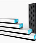 Four components of All In One Integrated Vacuum Gripping System For Robotic Conveyors Pro Grade Pneumatic Parts Kit stacked together.