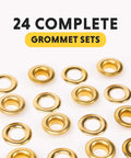 Half Inch Grommet Refill Pack Of 24 Grommets For DIY Crafts Upholstery And Fabric Projects Easy To Use Replacement