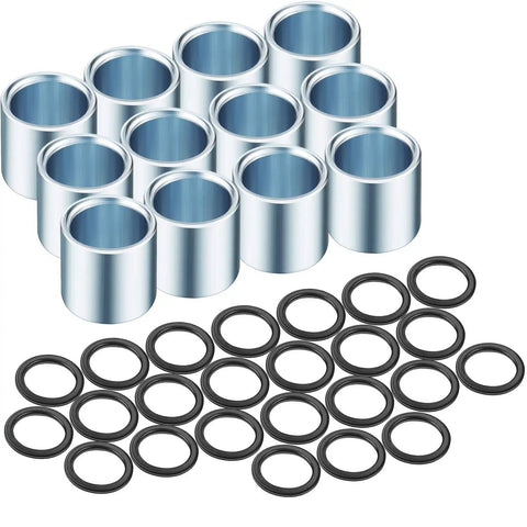 36 Piece Skateboard Bearing Spacers And Washers Hardware Kit For Most Trucks And Longboards Includes 24 Washers And 12 Spacers