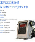 Pedal Type Electronic Winding Machine 220V 500-4000 RPM Foot Switch Coil Winder with parameters display