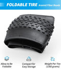 Folded 20x4.0 Fat Tire Tube And Folding MTB Tire Puncture Resistant Inner Tube For Mountain Bikes And E Bikes All Terrain