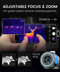 Ultra Clear Thermal Monocular For USB C Phones And Tablets, Night Vision Infrared Camera For iPhone iPad And Android in use.